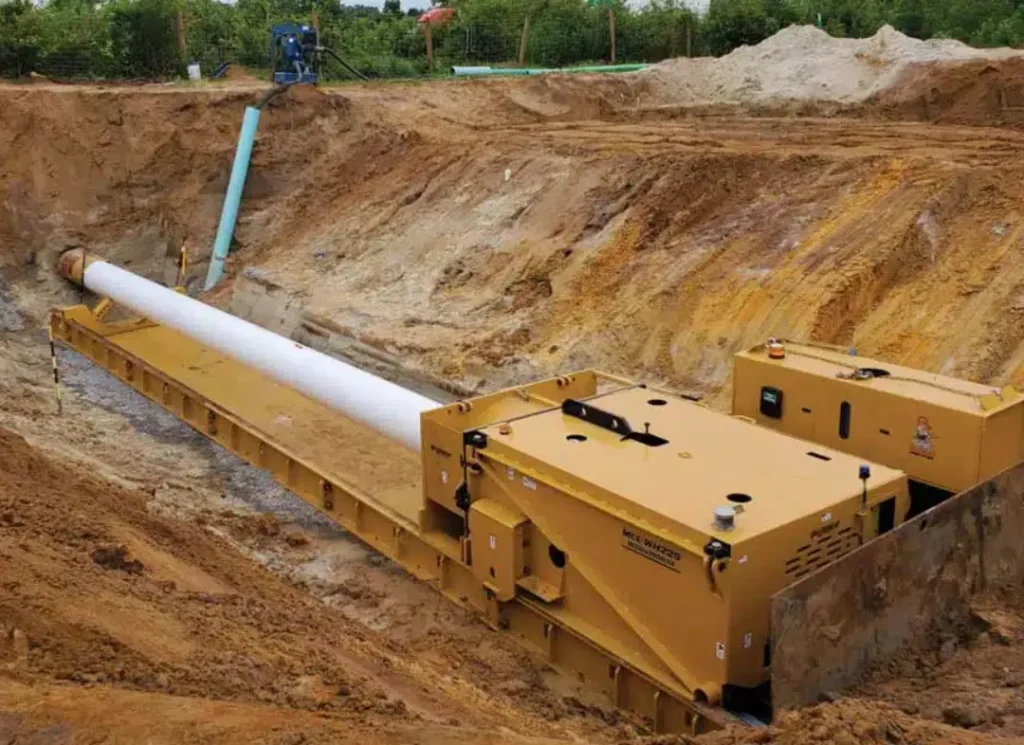 Industrial auger boring machine.